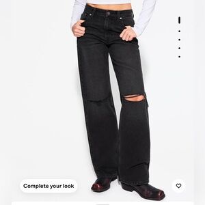 BRAND NEW Bershka ripped 90s wide leg jeans